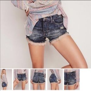 ❤️ Free people Lacey denim shorts